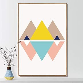 Framed Canvas Wall Art for Living Room, Bedroom Pastel Shapes III Canvas Prints for Home Decoration Ready to Hang - 16x24 inches