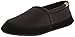 ACORN Men's Moc Slipper, Black, Medium/9-10 M US