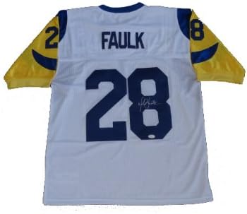 marshall faulk autographed jersey