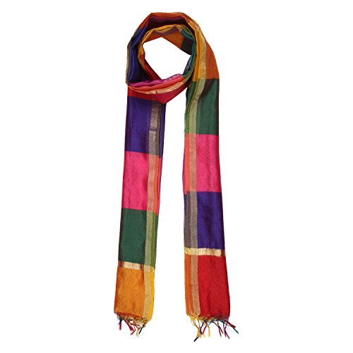 Multicoloured Versatile Silk Dupatta