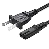 2 Prong AC Power Cord Fit for JBL Bar 2.1 3.1 5.1