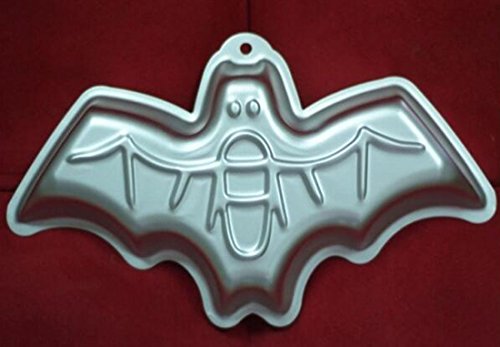 WJSYSHOP 12 Inch Bat Shaped Aluminum 3D Cake Mold Baking Mould Tin Cake Pan for Halloween Party