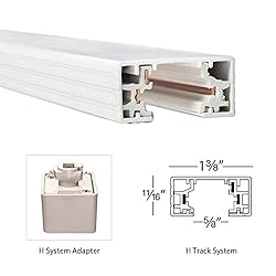 WAC Lighting, H Track Live End BX Connector in White