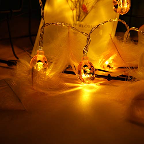 Akabsh Halloween Pumpkin Lights Halloween Decoration Lights 20/40LED 2.5M/5M/10M String Decorative Lamp