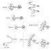 MILACOLATO 11Pcs 16G-18G Stainless Steel Cartilage Earrings: Stud Hoops Conch Forward Helix Earrings Tragus Daith Piercing CZ Barbell Stud Cartilage Piercing Jewelry for Women of All Ages - Silver