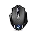 EagleTec MG001 Ergonomic Wireless Gaming Mouse, LED Backlit Cordless Portable Computer Mouse with 9 Button Programmable and Adjustable 4800 DPI for Windows PC Gamer [New Version]