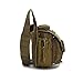 Klau Outdoor Sport Military Women and Men's Multi-functional Tactical Messenger Shoulder Bag with Patch for Hunting Hiking Camping Cycling Black