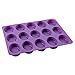 Moldiy 15 Cavity Oval Shaped Silicone Handmade Flexible Cake Soap Mold
