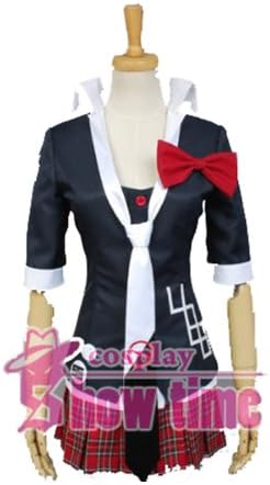 PixieCos Cosplay Female High School Junko Enoshima Cosplay Outfit Uniform Dress