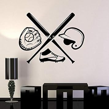 Applikation Baseball jungen zimmer sportschläger sport fan kunst