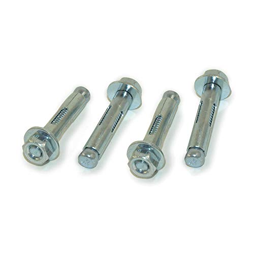 MyCableMart 4-Pack, TV Mount Anchor Bolt Kit for Brick, Masonry, or Concrete