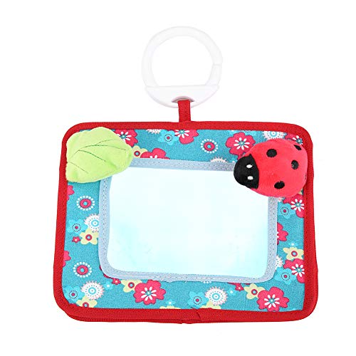 Zerodis Tummy Time Floor Mirror,Colorful Cute Baby Sit and See Floor Mirror Infant Developmental Toy for Ages 0+ Months