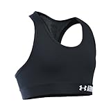 Under Armour Girls' HeatGear Armour Solid Sports Bra, Black (001), Youth Small