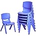Amazon Basics 10 Inch School Classroom Stack Resin Chair, Blue, 6-Pack