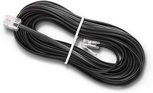 Phone Line Cord 25 Feet - Modular Telephone Extension Cord 25 Feet - 2 ...