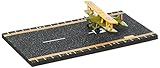 Hot Wings British SE5 'Bushwhacker' with Connectible Runway Die Cast Model Airplane, Green/Brown