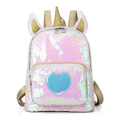 unicorn 2 way sequins critter backpack