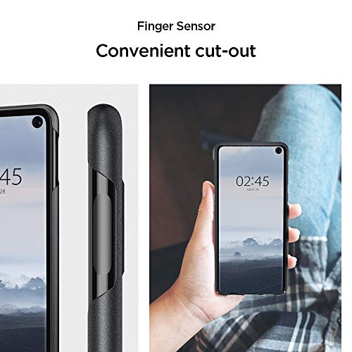 Spigen Funda para GalaxyS10E Thin Fit con Plástico Fino con 0,7 mm de Grosor - Graphite Gray - Imagen 5
