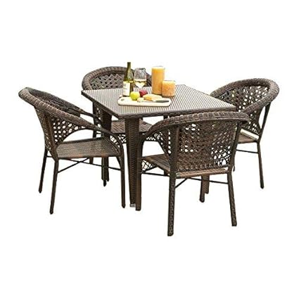 Virasat Furniture/Garden Furniture/Balcony Furniture Set for Outdoor/Indoor Use 1 Table with 4 Chairs(without glass)/Color-Multy