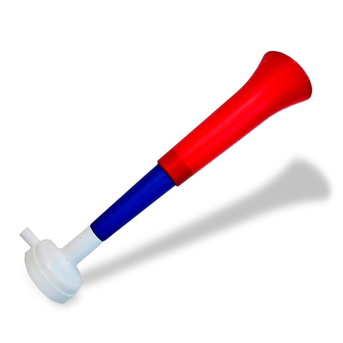 FUN FAN LINE - Pack 3 Three-Body Vuvuzela Trumpets | Compact and Detachable Horn for Football, Parties, and Sports Events | Noise 98 DB Cheering for Children and Adults Easy to Transport (Serbia)