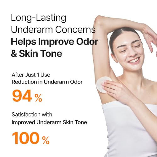 celimax TXA Body Clarifying Pad, 50 Pads | Deodorant Pad, Dark Underarms Treatment, Knee & Elbow, Strawberry Skincare, Gentle Exfoliating Body Scrub, Dark Spot Remover