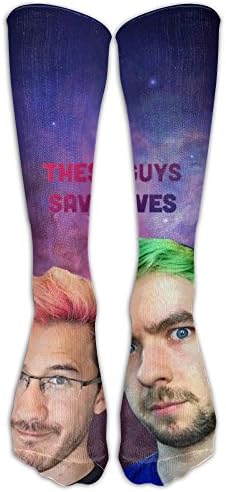 JieKeTieShen Jacksepticeye Knee High Socks - Best Medical, Nursing, Travel &amp; Flight Socks - Running &amp; Fitness