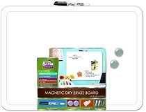 Board Dudes 16 x 20 Inches Magnetic Dry Erase Board Includes 1 Marker and 2 Magnets (DDY77)