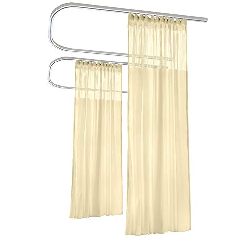 Cololeaf Firepoof Curtains 10ft Wide X 8ft Tall Flat Hook Hanging