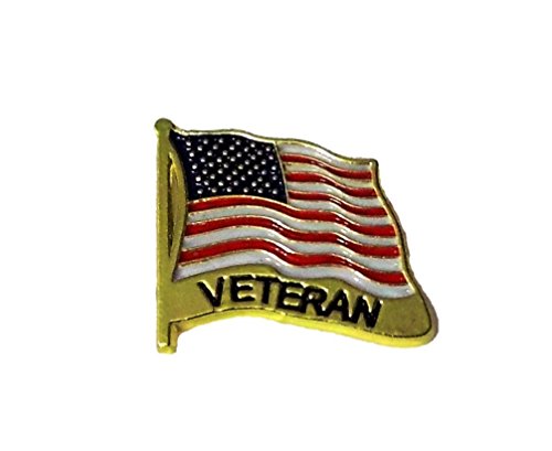 NEW DESIGN USA Flag Veteran Lapel Hat Pin Marines Army Navy Air Force PM7480
