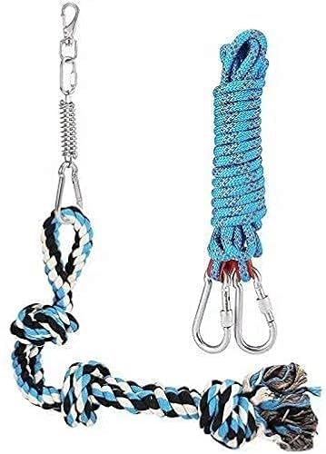 DIBBATU Spring Pole Dog Rope Toys with a Big Spring Pole Kit