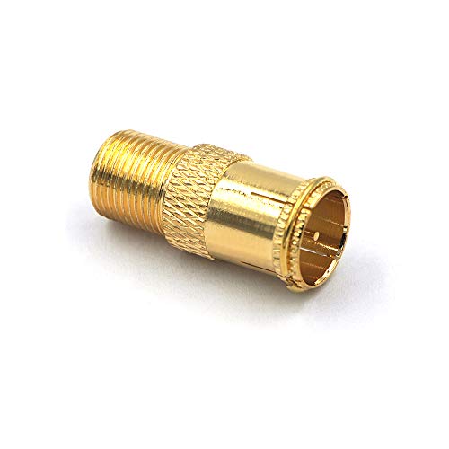 image for VCE 5-Pack Gold Plated RG6 F-Type Male to Female Quick Coax Coaxial Ca