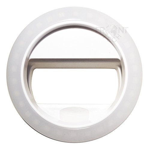 Cellphone Selfie 30LED Ring Light, FrontTech Universal Clip-on LED Ring Light with 4 Steps Spotlight Adjustable and Batteries included for iPhone 6S, 6S Plus, 6, 6 Plus, 5, Samsung Galaxy S5, S6, S7