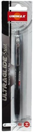 Plus Office Unimax Ultra Glide Ballpoint Pen – Red