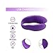 Liwez U-Shaped Electronic Couple Love Stimulation Promote Toys Multi-Speed Bed Sport Self-Amusement Tool Rechargeable Silicone(Purple)