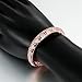 18K Rose Gold Plated Filigree Pattern Bangle Bracelets for Women