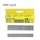 BHTOP 18 Gauge 5/8 inch to 1 inch brad Nails，Heavy Duty finish nails for nailer (2000-Pack)