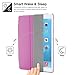 BESDATA Ultra Thin Magnetic Smart Cover [Auto Wake/Sleep Function]& Translucent Back Case for 2013 iPad Air + Screen Protector + Cleaning Cloth + Stylus (Pink)