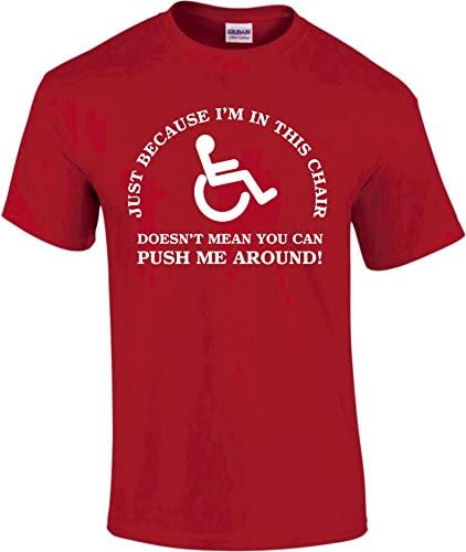 Just Because I'm in This Chair, Doesn't Mean You Can Push Me Around Novelty Disabled T-Shirt