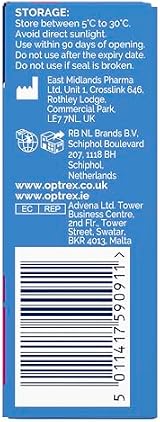 Optrex Moisturising Eye Drops 10ml Contact Lens Safe Soothes Irritation view 8