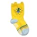 Wrapables Peek A Boo Animal Non-Skid Toddler Socks Assorted (Set of 6), Large