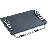 Safco Products Ergo-Comfort Adjustable Footrest 2105, Ergonomic, Black with Chrome Stand, 5