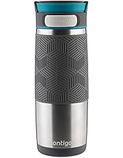 Contigo Autoseal Transit Stainless Steel Travel Mug, 16 Oz, Stainless Steel with Blue