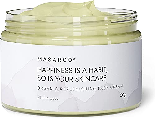 Organic Face Cream & Face Moisturiser: Natural Moisturiser Face Women & Men - Face Cream Women for Day & Night - Anti Aging Face Cream with Vitamin C, E & Natural Collagen, 50g