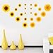 22Pcs DIY Sunflower Wall Sticker 3D Yellow Flower Wall Decals Peel and Stick Removable Wall Art Decor Nursery Daisy Floral Stickers for Kids Baby Living Room Decoration
