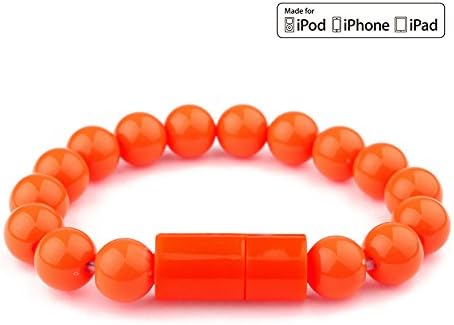 Bracelet Portable USB Lightning Charging Data Cable iPhone Hand Chain Wristband Bead Cord USB 2.0 Sync for iPhone 7 7plus 6s iPad and More