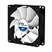 ARCTIC F9 PWM - 92 mm PWM Case Fan, PWM-Signal regulates Fan Speed, Quiet Motor, Computer, Fan Speed: 150-1800 RPM - Black, White