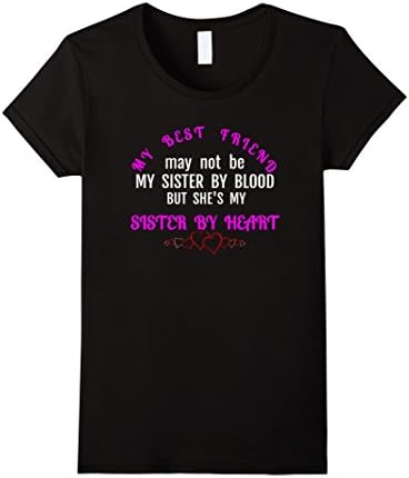 Womens Best Friend is a Sister by Heart T shirt Goodbye Gift  XL Black