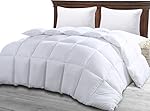Queen Comforter Duvet Insert White - Quilted Comforter with Corner Tabs - Hypoallergenic, Plush Siliconized Fiberfill, Box Stitched Down Alternative Comforter by Utopia Bedding