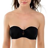 La Isla Women's Smooth Underwire Convertible Straps Non Padded Strapless Bra