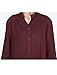 Mordenmiss Women's Cotton Linen Full Front Buttons Jacket Outfit with Pockets (Large, Style 1-Burgundy)